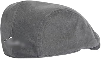PTEXTU Grey Beret Reversible Cap Duck Tongue Hat Men's Newsboy Hat