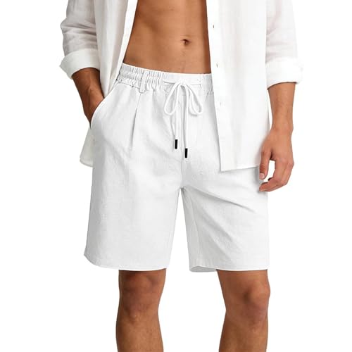 Pantalon de survêtement en lin léger et respirant pour l'été masculin