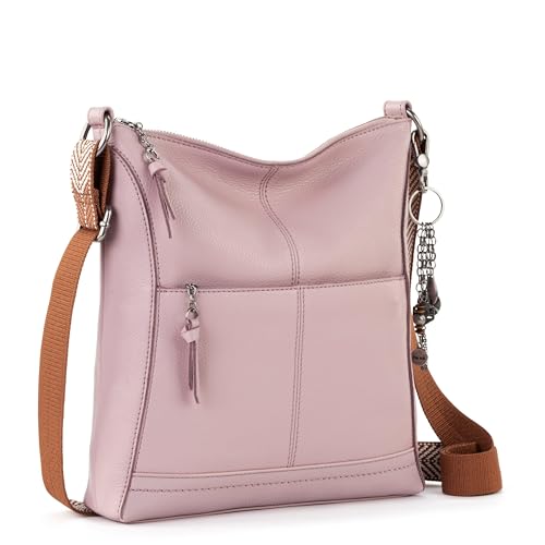 Image of The Sak Lucia Leather Crossbody Purse - Premium Leather Women's Handbag for Everyday & Travel - Cross Body Bag With Zipper