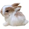 Mini Simulation Rabbits Realistic Cute Rabbits Lifelike Rabbits Realistic Rabbit Miniatures White Home Party Decorations Model Gift Miniature Decorations