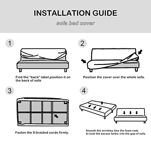 Housse de canapé sans accoudoirs antidérapante et lavable stretch - 7