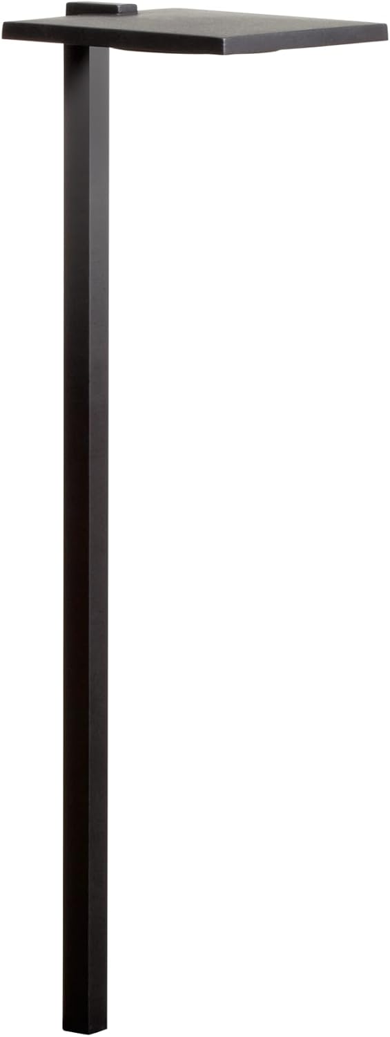 12 Volt 3000K LED 6" Shallow Shade Path Light in Textured Black