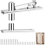 Door Pivot Hinges, 360 Degree Rotation Heavy Duty Stainless Steel Hidden Door Hinge Pivot Hinge System for Wood Doors, Hidden Door Bookcase and Interior Doors