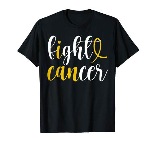 Lutte contre le cancer I Can Survivor Gold Ribbon Childhood Cancer T-Shirt