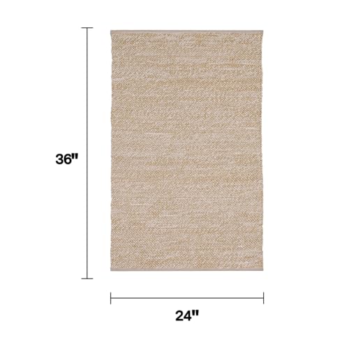 Tapete Fab Habitat 2x3 ft reciclado y tejido a mano miniatura 2