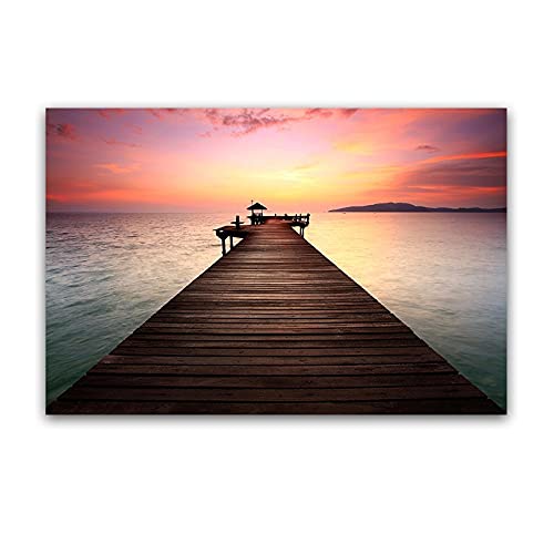 Kit Diamant Peinture Sunset 70x140cm Broderie Strass Complet