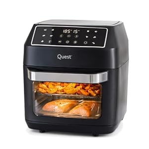 Quest 12L Air Fryer Oven with Rotisserie | Large Air Fryer, 10 Presets, Touch Screen & Viewing Window | 1700W, 60°C–200°C
