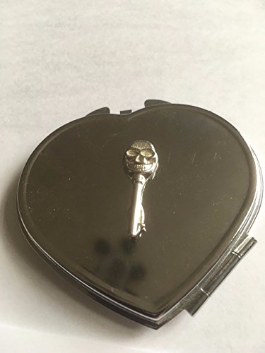 Clé squelette TG324A étain anglais sur miroir compact cœur