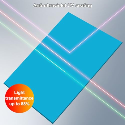 Placas de policarbonato azul ultrarresistentes para proteger cobertizos y vallas 7