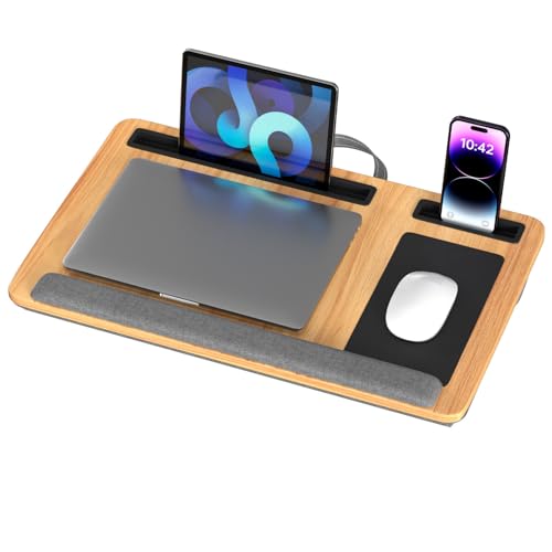 Hebitod Laptoptisch fürs Bett & Sofa Laptopkissen mit Mauspad...