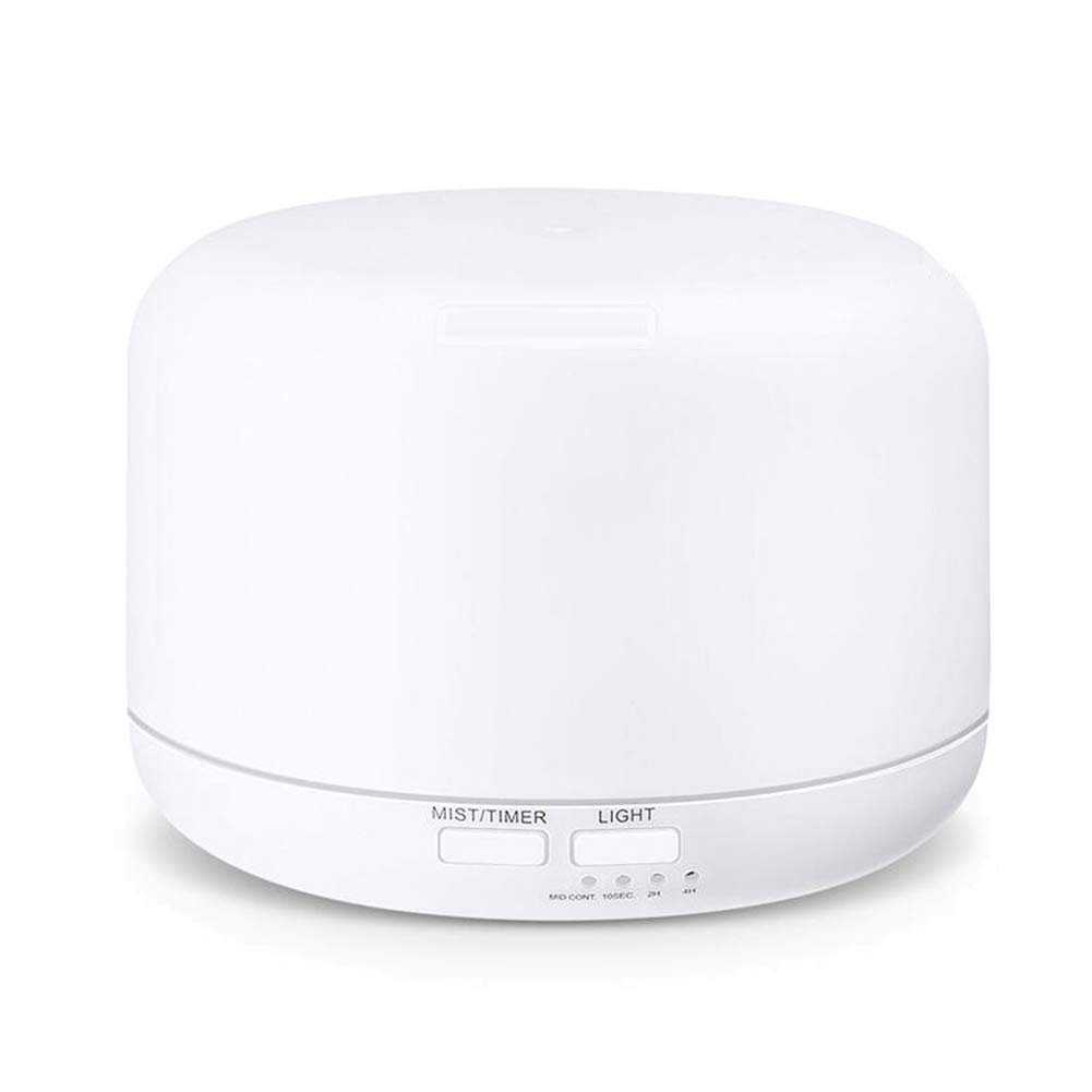 XRX Dyfuzor zapachowy, pilot zdalnego sterowania, lampa zapachowa, tłumik ultradźwiękowy, 300 ml, dyfuzor olejków eterycznych, 7 kolorów, światła LED, bez wody, automatyczne zamykanie, biały
