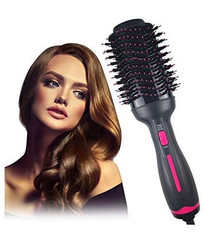 Image of One Step Hair Dryer And Volumizer,Hot Air Brush, Blow Dryer Brush, Ceramic Electric Blow Dryer Styler Straightener, 3 In1 Styling Oval Comb, Negative Ion Hair Straightener Brush