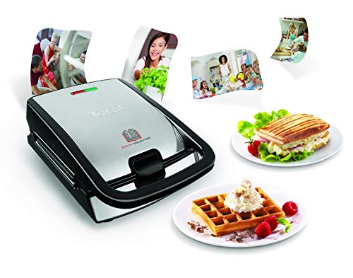 Tefal SW853D Snack Collection | Waffeleisen und Sandwiches | Erweiterbar | Platten Antihaftbeschichtet… – Bild 3