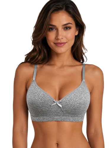 Image of Viola's Secret 6 Pack of Color Print T-Shirt Bras B Cup C Cup and D Cup