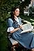 Scarlet Darkness Womens American Pioneer Costume Dress Historical Modest Prairie Colonial Dress Light Blue S