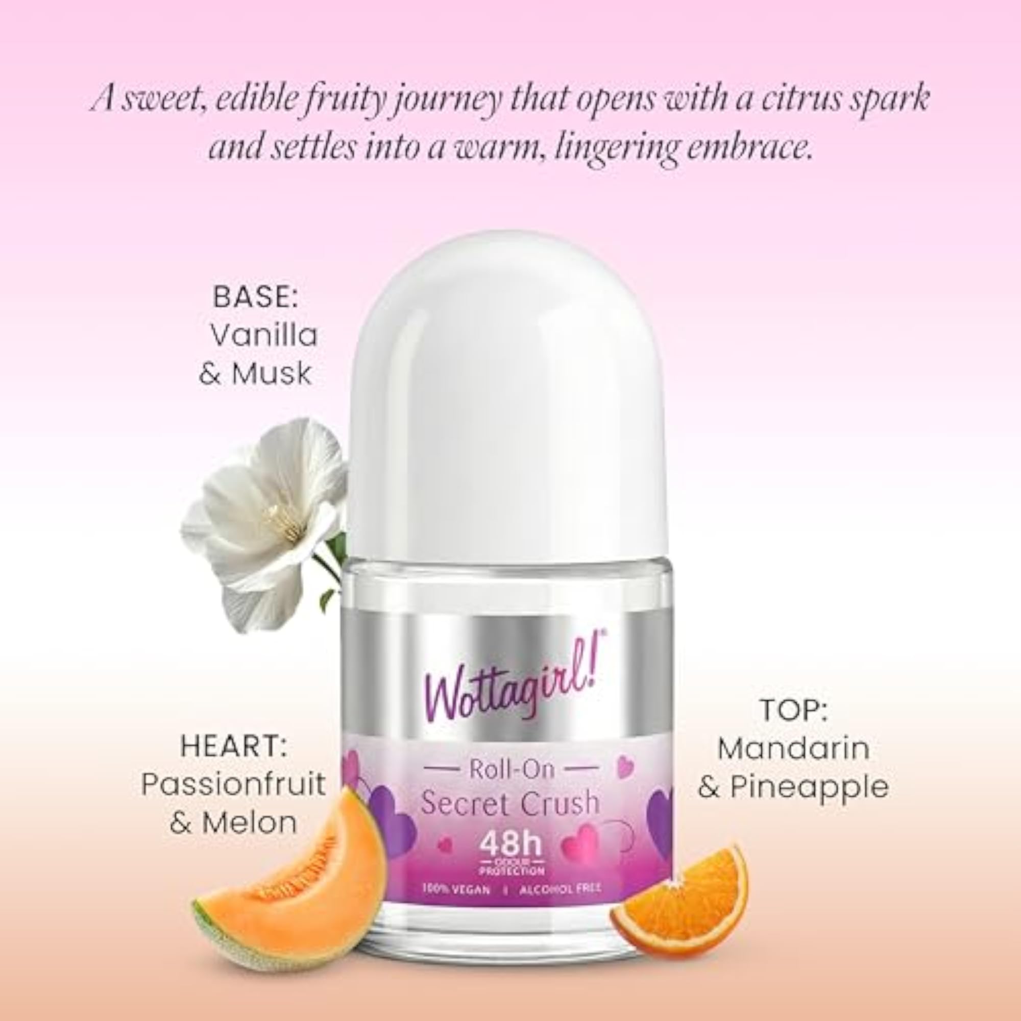 100% Vegan Vanilla Twist & Secret Crush Roll On 25ml X 2