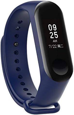Kyver 3pcs Silicone Cord Compatible for Mi Band 4 and Mi Band 3 - Adjustable Comfortable Bracelet 3 Pack