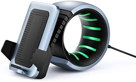 Breathing Night Light Wireless Charger, iPhone X Wireless Charger, Qi Certified Fast Wireless Charging Stand for Apple iPhone X/8/8 Plus, Samsung Galaxy S9/S8 Plus/Note 8