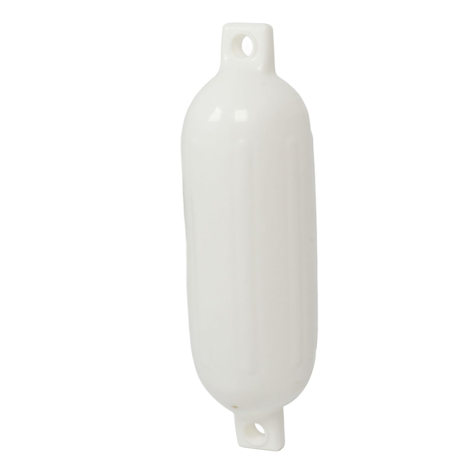Parabordi Gonfiabili per Barche - Confezione da 4-14 cm x 51 cm in PVC Nervato con Cima per Yacht, Pontoni e Protezione del Molo (Bianco)