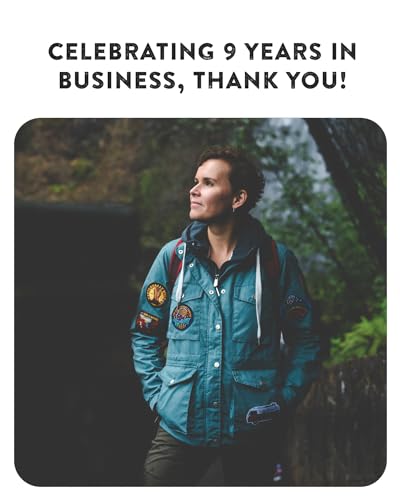 Enjoy The Journey Patch | Embroidered Sew On or Iron On Applique for Clothes, Backpacks, Jackets, Jeans | Outdoor National Park Surf Nature Camping Traveler Overland Adventure VW Bus