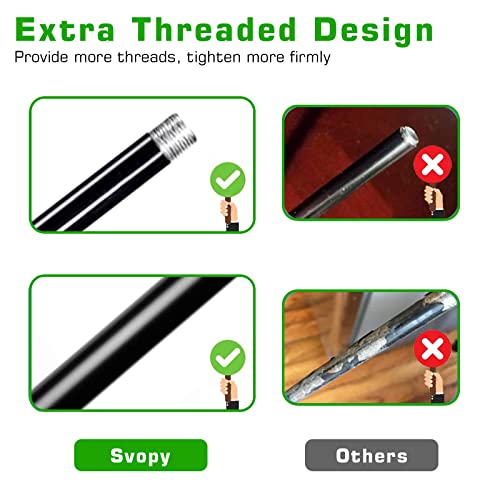 Svopy 2Pack Double Shepherds Hooks For Outdoor 76 Inch Bird Feeder Pole With 5 Prongs Base, Adjustable Heavy Duty Garden Hook For Hanging Bird Feeder,Wedding Decor,Plant Baskets #TOP3