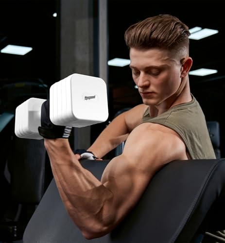Image of 15LB 20LB 30LB 40LB 50LB Adjustable Dumbbell Set Free Weights Dumbbells Set for Women Men Hand Weights Sets Adjust Dumbbell Weight Sets for Home Gym Exercise Workout Strength Training Equipments