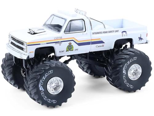 Modelo a escala 1/64 Monster Truck Royal Canadian Mounted Police Verde miniatura 1