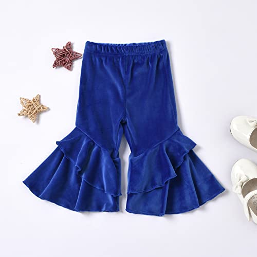 Calças de lã sólida para bebês e meninas de inverno para bebês recém-nascidos de lã (azul, 3-6 meses