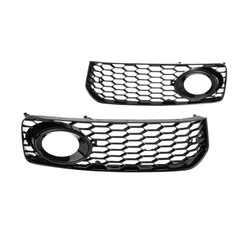 Calandre voiture finition nid d'abeille noire pour antibrouillard A5 S-line B8