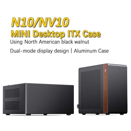 Gabinete NV10 N10 para PC de escritorio Mini ITX (carcasa de aleación de aluminio de 3,3 mm / versión ITX / cable adaptador PCIe 4.0) miniatura 3