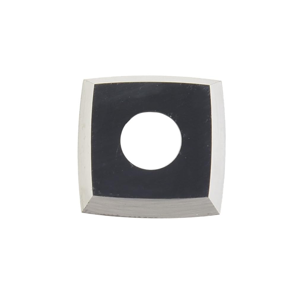 Confezione da 10 inserti quadrati in carburo da 15 mm, 15 x 15 x 2,5 mm, raggio R150, 4 lame per pialla e tornio per lavorazione del legno, per teste di taglio a spirale CNC, con viti