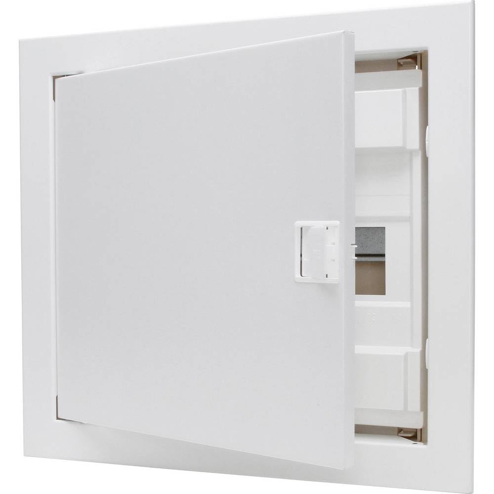 Kopp rasante y Paredes Huecas – Caja de distribución con Puerta de Metal de 1 Fila, para 12 Pole, 1 Pieza, Color Blanco, 340511000