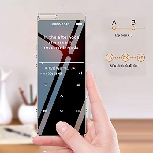 Mp3 Mp4 Player Bluetooth Ruizu D15 8gb Metal Gravador Bateria 80 Horas Multimídia Alto-falante Fone