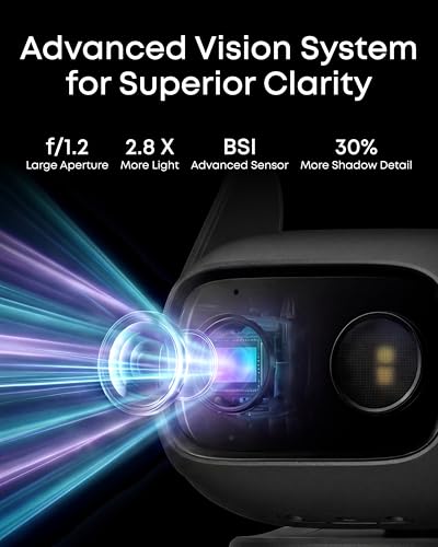 Image of eufy Security Indoor /Outdoor Camera C31, IP66, Spotlight-Free Color Night Vision,360 Coverage Pan and Tilt, AutoTracking,AI Human /Vehicle /Pet /Cry Detection,24 /7 Recording,Black (No Subscription)