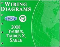 2008 Ford Taurus, Taurus X, Sable Wiring Diagrams Manual Original B00435HSG2 Book Cover