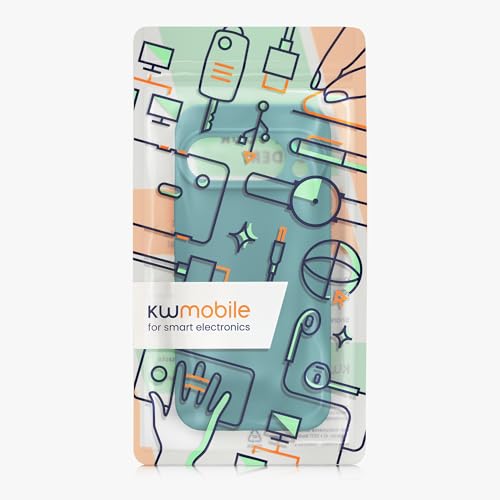 kwmobile Case Compatible with Google Pixel 10 Pro Case - Protective Slim TPU Phone Cover - Soft Matte Finish - Teal Matte - image 7