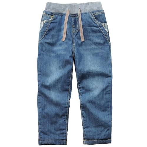Boys' Elastic Washed Pull On Straight Jeans, 2T-14 Years