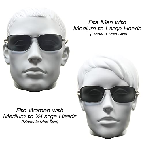 proSPORT Polarized Bifocal Sunglasses Men Women Fishing Driving Boating Golf Gun Metal Smoke +2.50 Premium Anti Glare TAC Lenses Durable Metal Alloy Frames Spring Hinge4