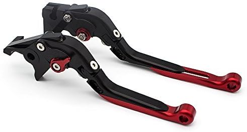 Miniatura 4 de FXCNC Palancas de embrague de freno extensible plegables Billet Sand Blasting para Warrior YFM350 02-04, Raptor YFM660 01-04, TTR125LLELW 00-16,