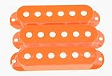 single coil pickup diy Aus Kunststoff kaish 52 mm orange ST Strat Gitarre Pickup-Kappen 3 Single-Coil für Fender Stratocaster