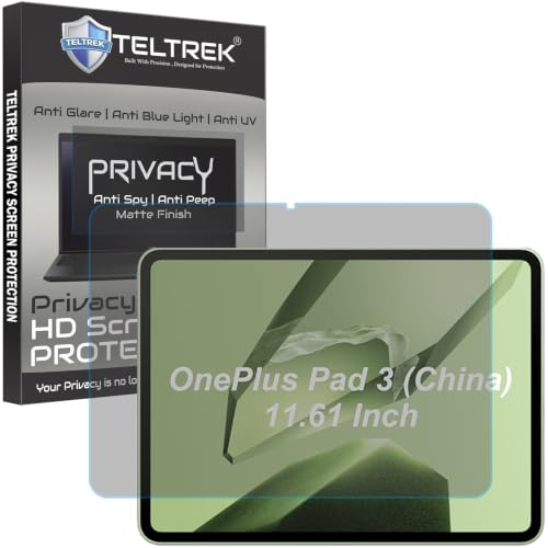 Image of Privacy Matte Anti Peep Screen Guard Compatible With OnePlus Pad 3 China /OnePlus Pad3 China Tab (11.61 inch Inch Tablet) Anti Spy Screenguard Not a Tempered Glass Screen Protector