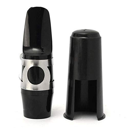 Zebra 1pcs Alto Sax Saxophone Mouthpiece with Cap Patches Pads Cushions