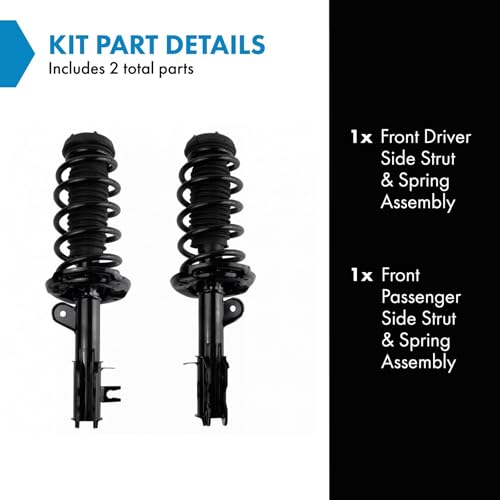 Image of TRQ Front Strut and Spring Assembly Set 2 Piece | For 2013-2022 Buick Encore 15-22 Chevrolet Trax