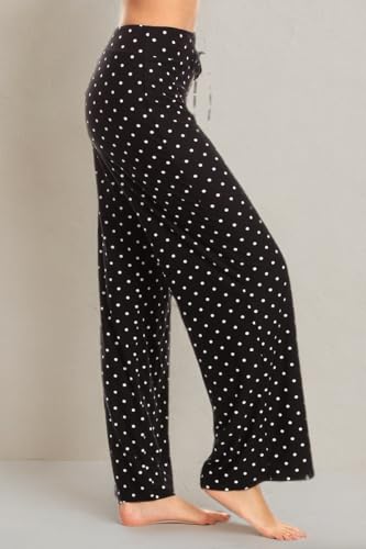 Image of Leggings Depot Women's Wide Leg Drawstring Pajama Pants for Lounge, Sleep