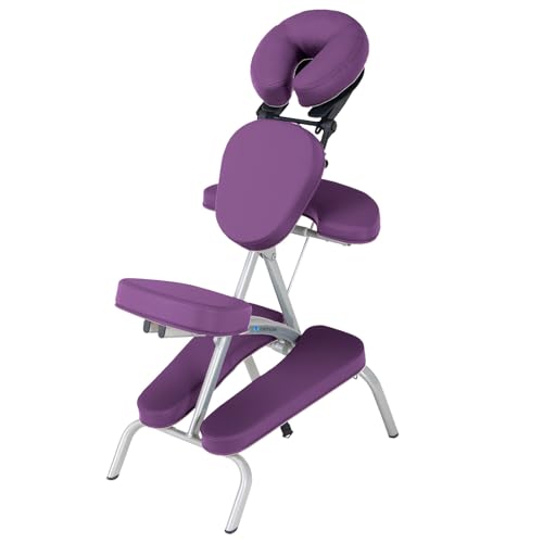Image of EARTHLITE Portable Massage Chair Package VORTEX - Portable, Compact, Strong and Lightweight incl. Carry Case, Sternum Pad & Strap (15lbs)