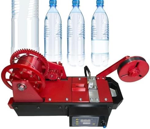 3D Recycled PET Filament Maker, 3D Printer Extruders w/Digital Display, Temperature&Speed Adjustable, Desktop Filament Maker for Families (red)