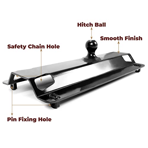 Ecotric Gooseneck Ball Plate Fit For 5Th Wheel Rails Gooseneck Adapter Trailer Hitch 2 Packages #TOP2