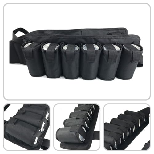 Riñonera ajustable para 12 latas con chaleco portabebidas BESPORTBLE de soporte resistente para camping 7