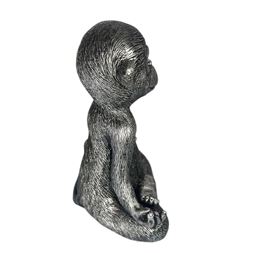 Statues de singe pour extérieur et accessoires de jardin féeriques durables - 7