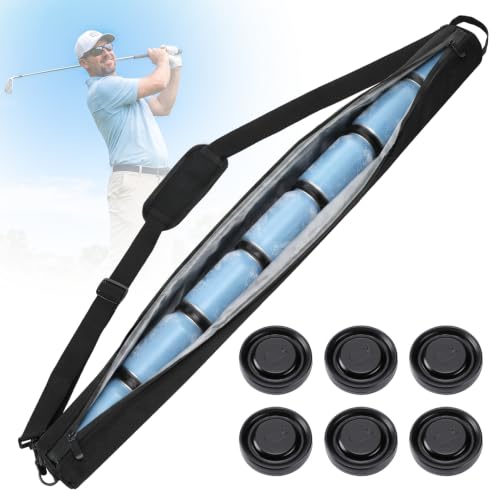 Golf Bag Beer Cooler Sleeve with Ice Pucks